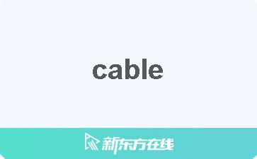 cable意思|CABLE中文(简体)翻译：剑桥词典